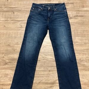 American Eagle Outfitters Men's Dark Blue Bootcut Jeans